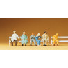 Preiser 14004 Sitzende Reisende HO