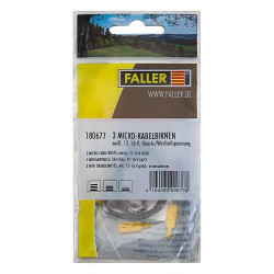 Faller 180677 Micro-Kabelbirnen, weiß