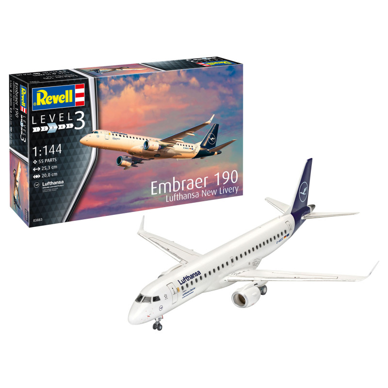 Revell 03883 Embraer 190 Lufthansa "New Livery"
