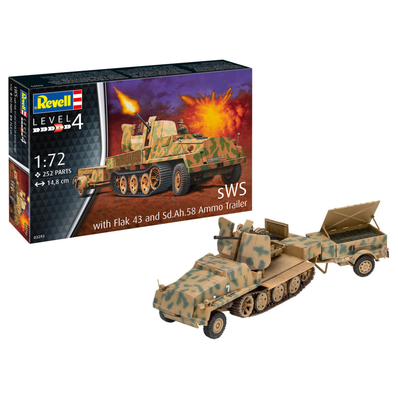 Revell 03293 Flak43 and Sd.Ah58 Ammo Trailer