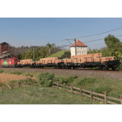 Märklin 47153 Rungenwagen-Set mit Holzbeladung
