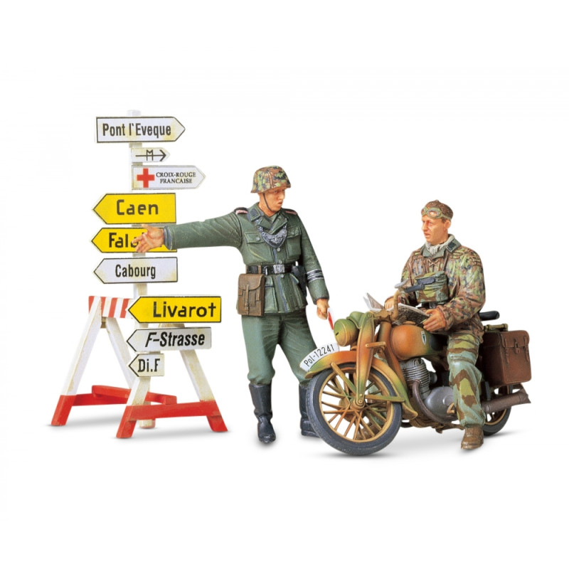Tamiya 35241 Diorama-Set Motorrad m. Wegwei.(2)