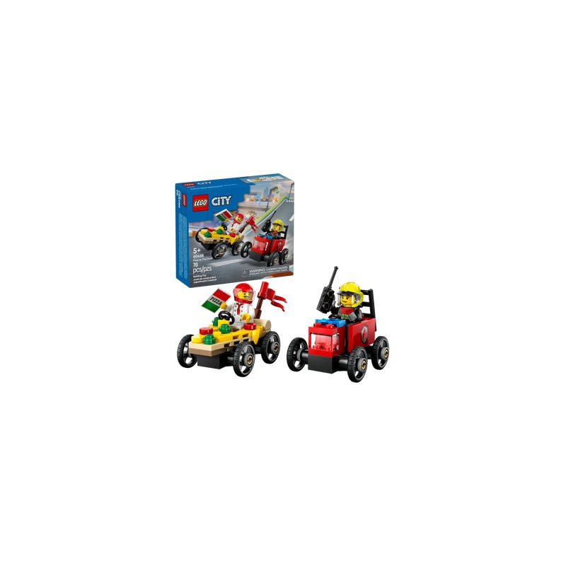 Lego 60458 Pizzalieferwagen vs. Löschauto