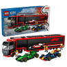 Lego 60445 F1® Transporter mit RB20 & AMR24 F1® Rennautos
