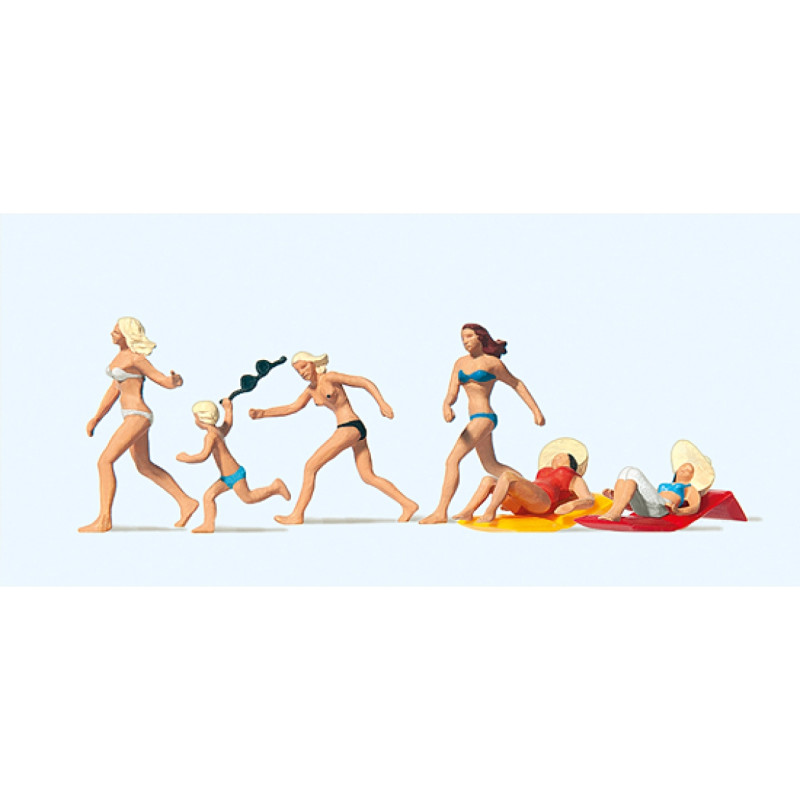 Preiser 10211 Badende am Strand
