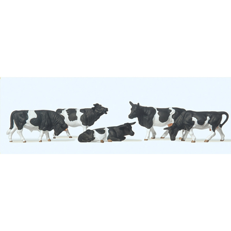 Preiser 14155 Kühe, 5 Stck.