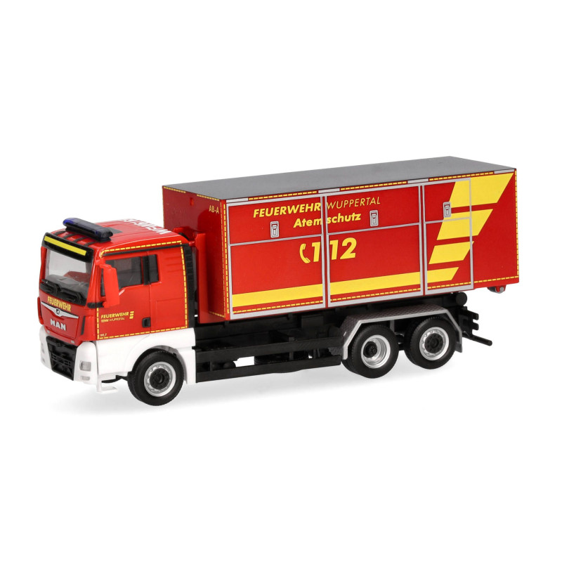Herpa 098199 MAN TGX XL Euro6C Wechsellader "Feuerwehr Wuppertal"