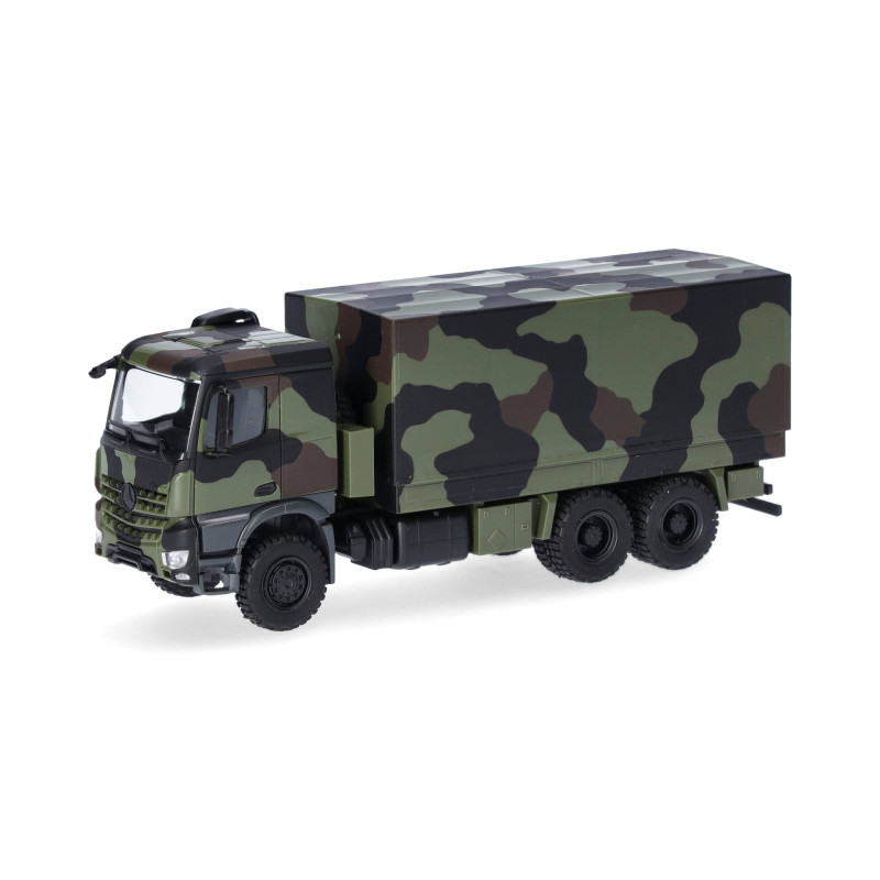 Herpa 746991-002 Mercedes-Benz Arocs 6x6 Pritsche/Plane