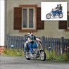Busch 7860 US Motorrad mit Bikerpärchen