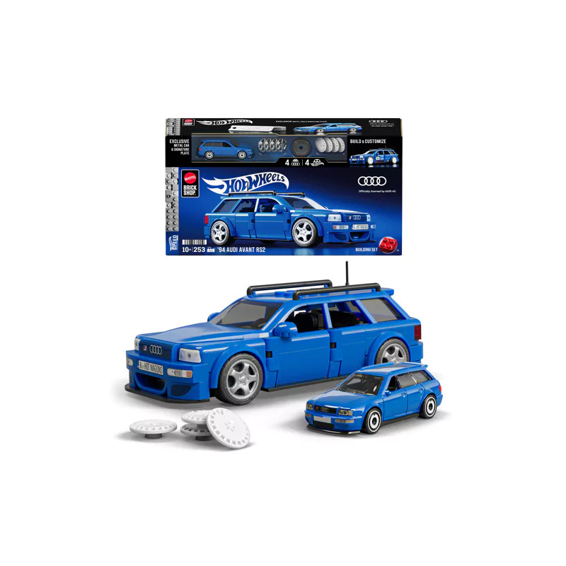 Hot Wheels 253 Audi Avant RS2 Bauspielzeugset (252 Teile)