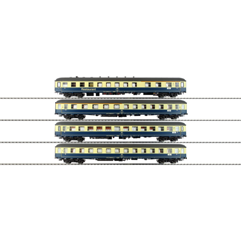Hobbytrain H43028 Set B Personenwagen Ostsee-Express der DB | AC-Wagen, 4tlg.