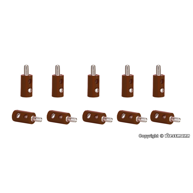 Viessmann 6873 Querlochstecker braun