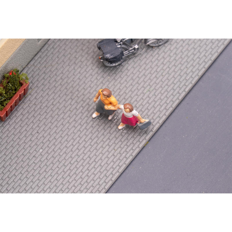 Faller 180744 Bastelplatte Gehweg, dunkelgrau