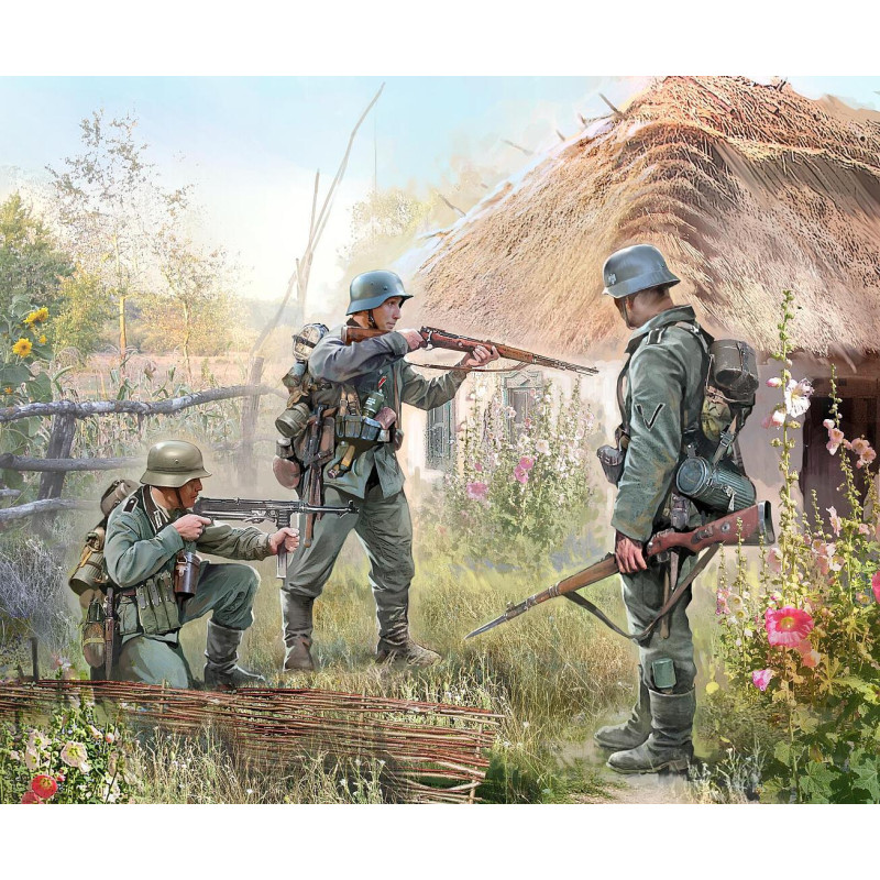 Zvezda 6105 WWII deutsche Infanterie, Ostfront 1941