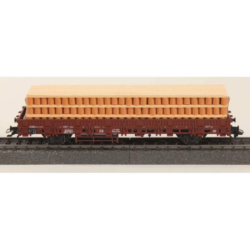 Märklin 00691-1 Niederbordwagen mit Ladung Terracotta