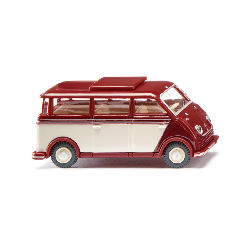 Wiking 033405 DKW Schnelllaster Bus - rubinrot/elfenbein