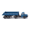 Wiking 067706 Hinterkippersattelzug (Magirus Deutz) - brillantblau
