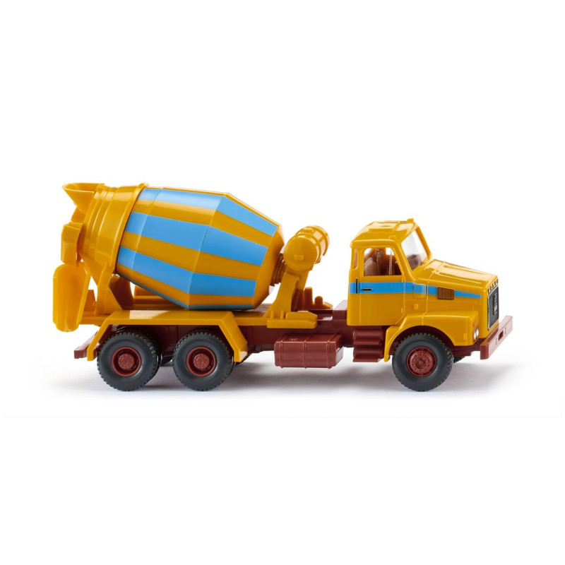 Wiking 068207 Betonmischer (Volvo N10) - maisgelb/hellblau