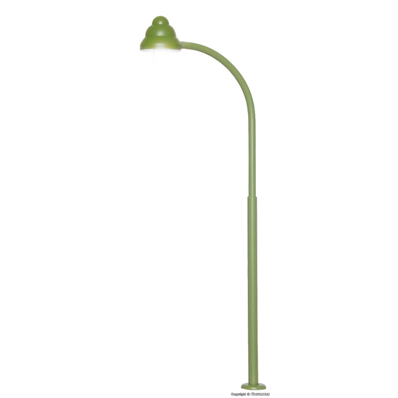 Viessmann 6012 H0 Bogen-Gaslaterne grün, LED warmweiß