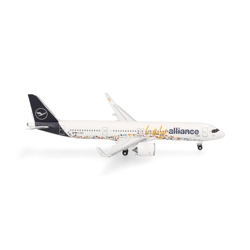 Herpa 538961 Lufthansa Airbus A321neo "Help Alliance" - D-AIEP, 1:500