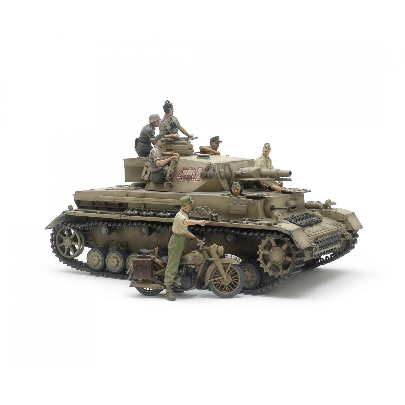 Tamiya 25208 Dt. PzKpfw.IV Ausf.F m. Krad DAK
