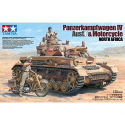 Tamiya 25208 Dt. PzKpfw.IV Ausf.F m. Krad DAK