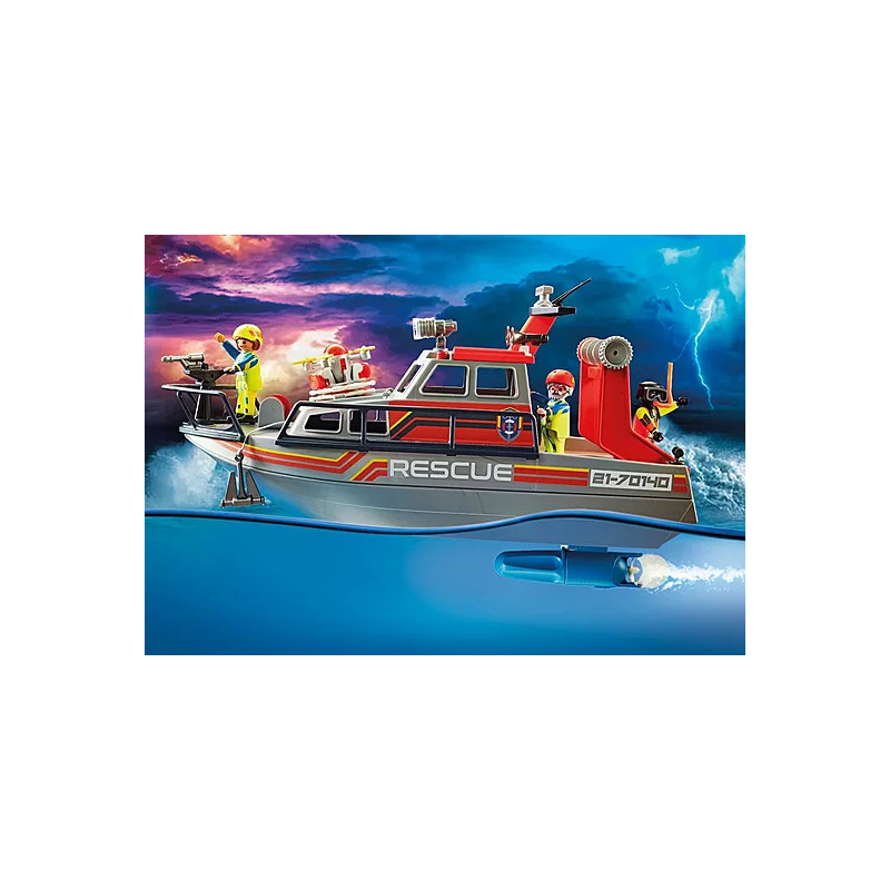 Playmobil 70140 Seenot: Löscheinsatz mit Rettungskreuzer