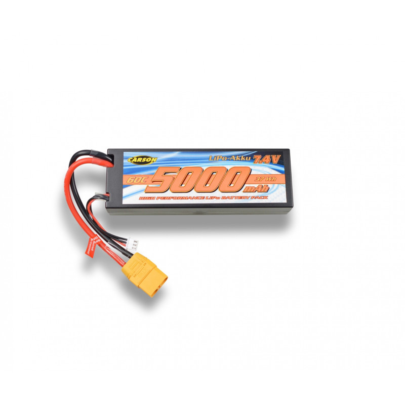 Carson 608284 7,4V/5000mAh 60C LiPo Akku XT90