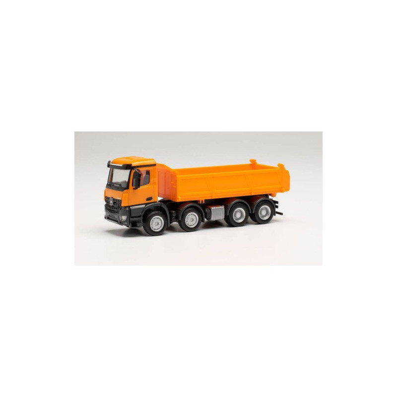 Herpa 313599 Mercedes-Benz Arocs S 4-achs Meiller-Kipper, kommunalorange