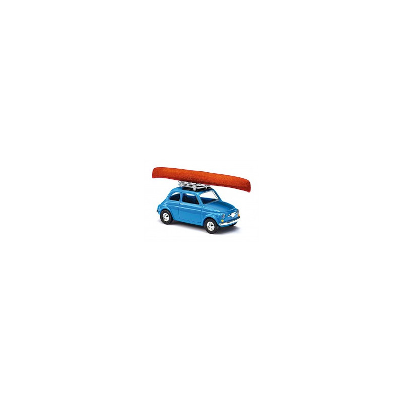 Busch 48729 Fiat 500 mit Kanu MIKROLÄNDER