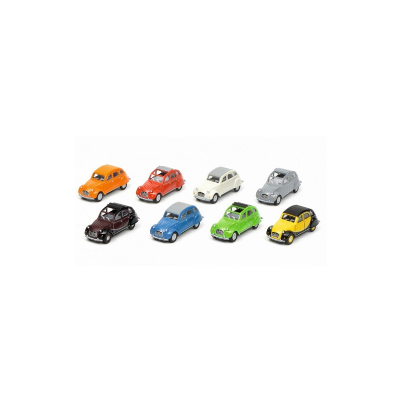 Schuco 452640100 Citroën 2CV, 8-er Set, 1:87