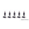 Viessmann 6877 Querlochstecker schwarz, 10 Stück