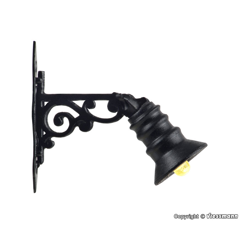 Viessmann 6076 Wandlaterne, LED warmweiß